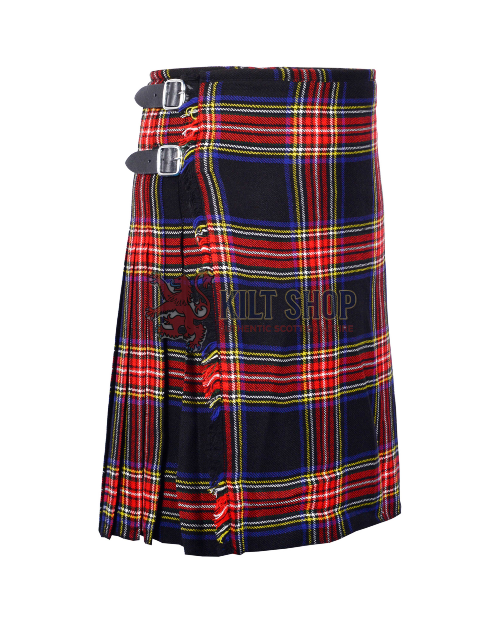 Black Stewart Tartan 8 Yard Kilt