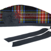 Black Stewart Tartan Cap