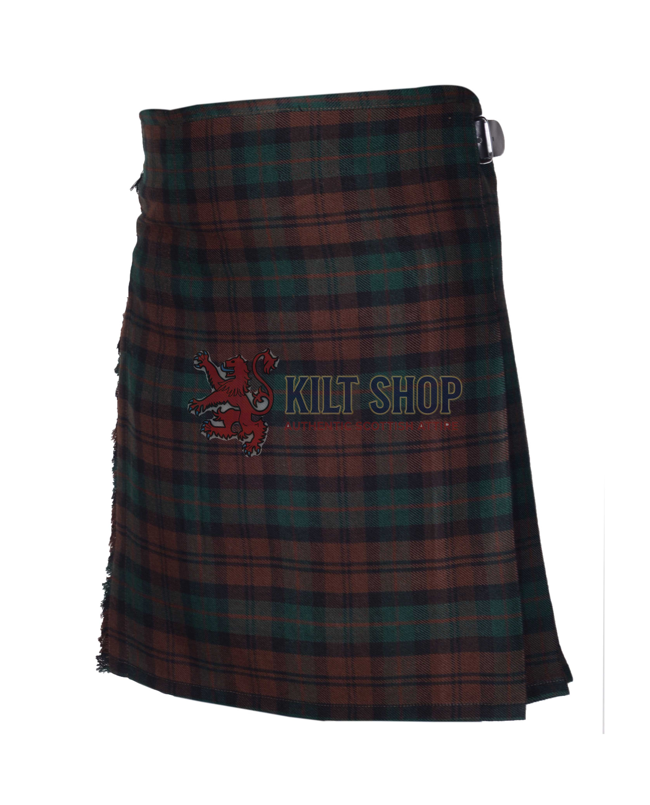 Brown Watch Tartan 8 Yard Kilt - Image 3