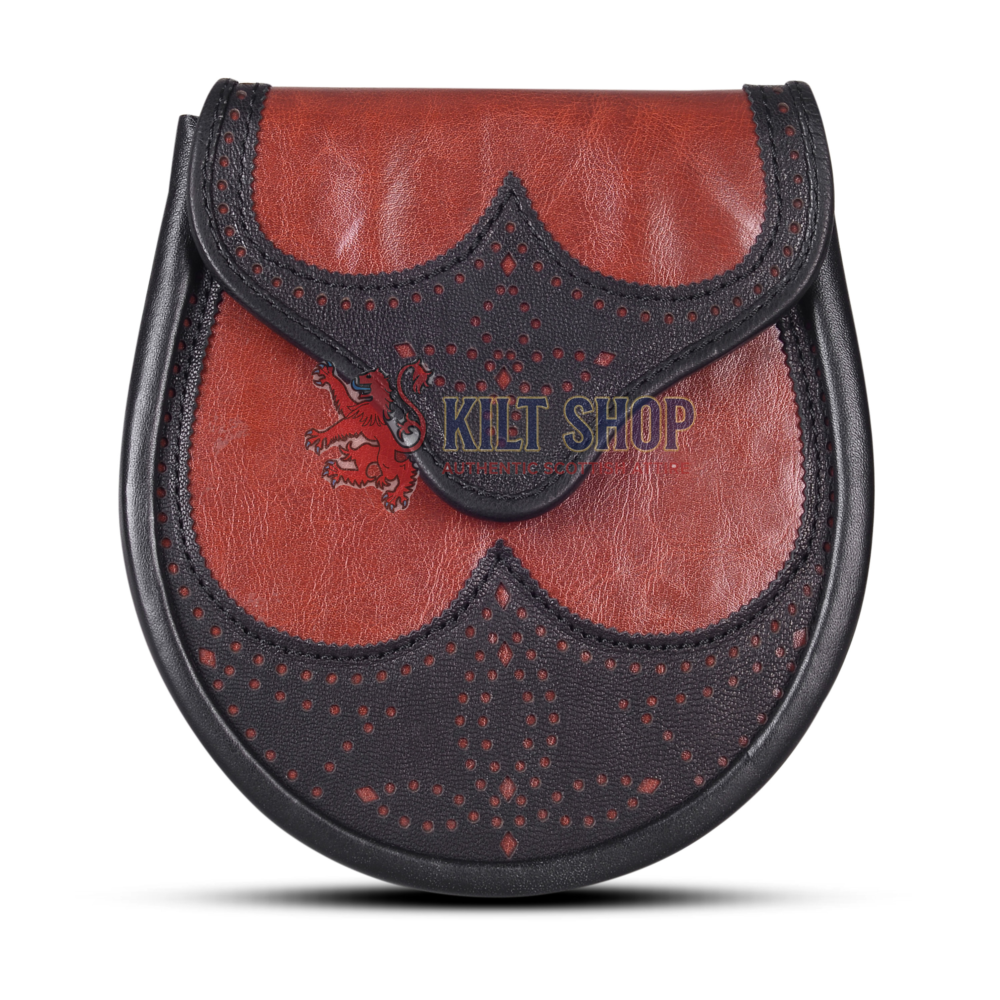Red Black Two Tone Day Sporran