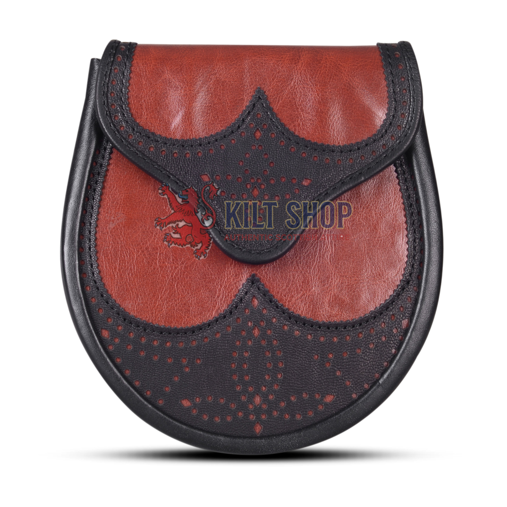 Red Black Two Tone Day Sporran