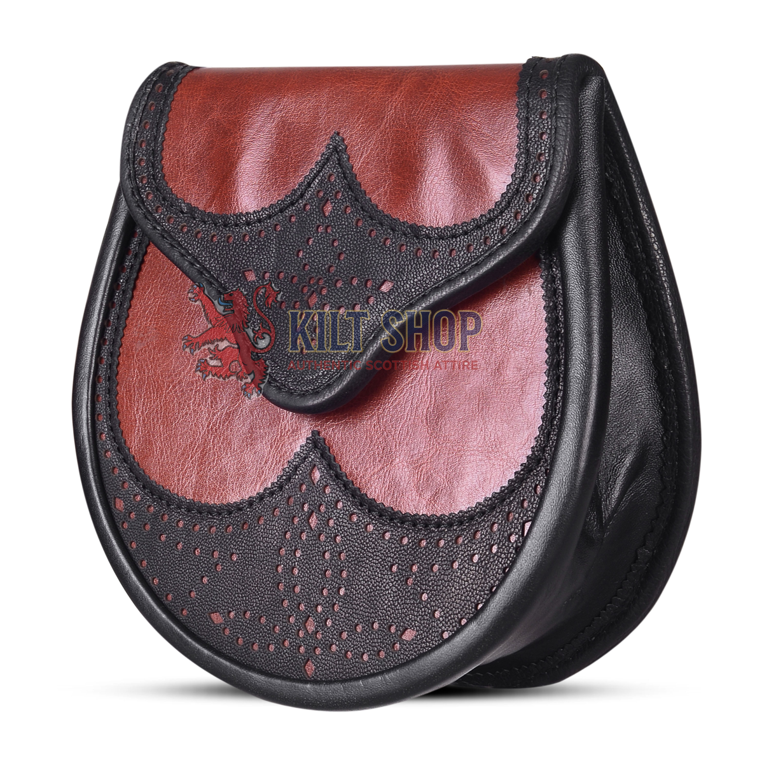 Red Black Two Tone Day Sporran - Image 3