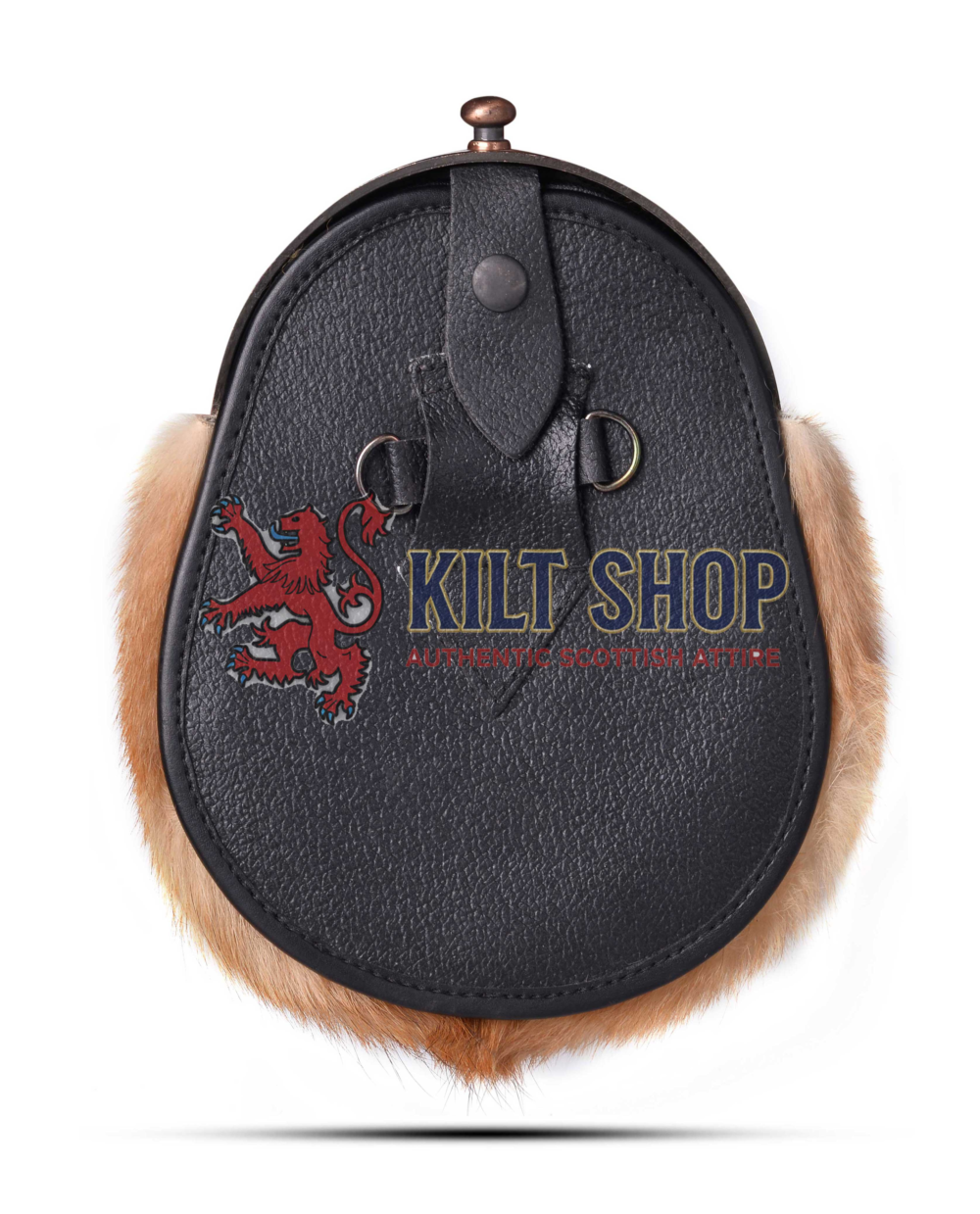 Bronze Highland Cow Red Fox Fur Full Dress Sporran