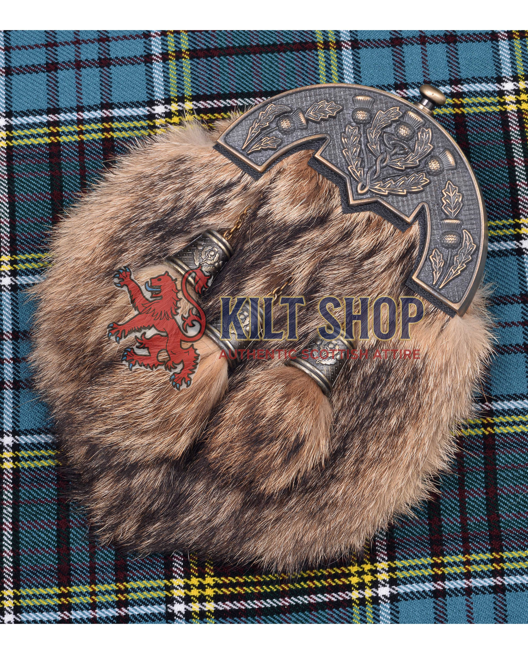 Premium Full Dress Sporrans with Tartan Backgrounds