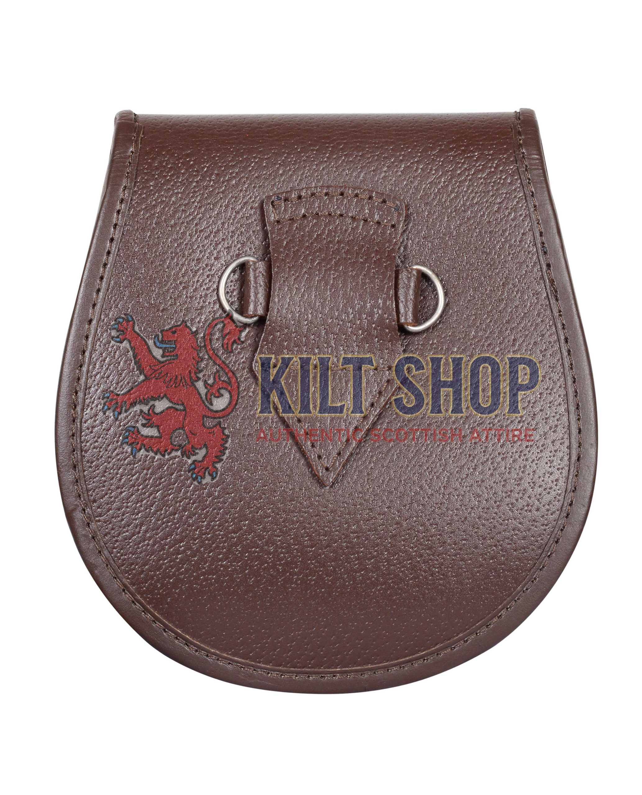 Plain Brown Leather Day Sporran