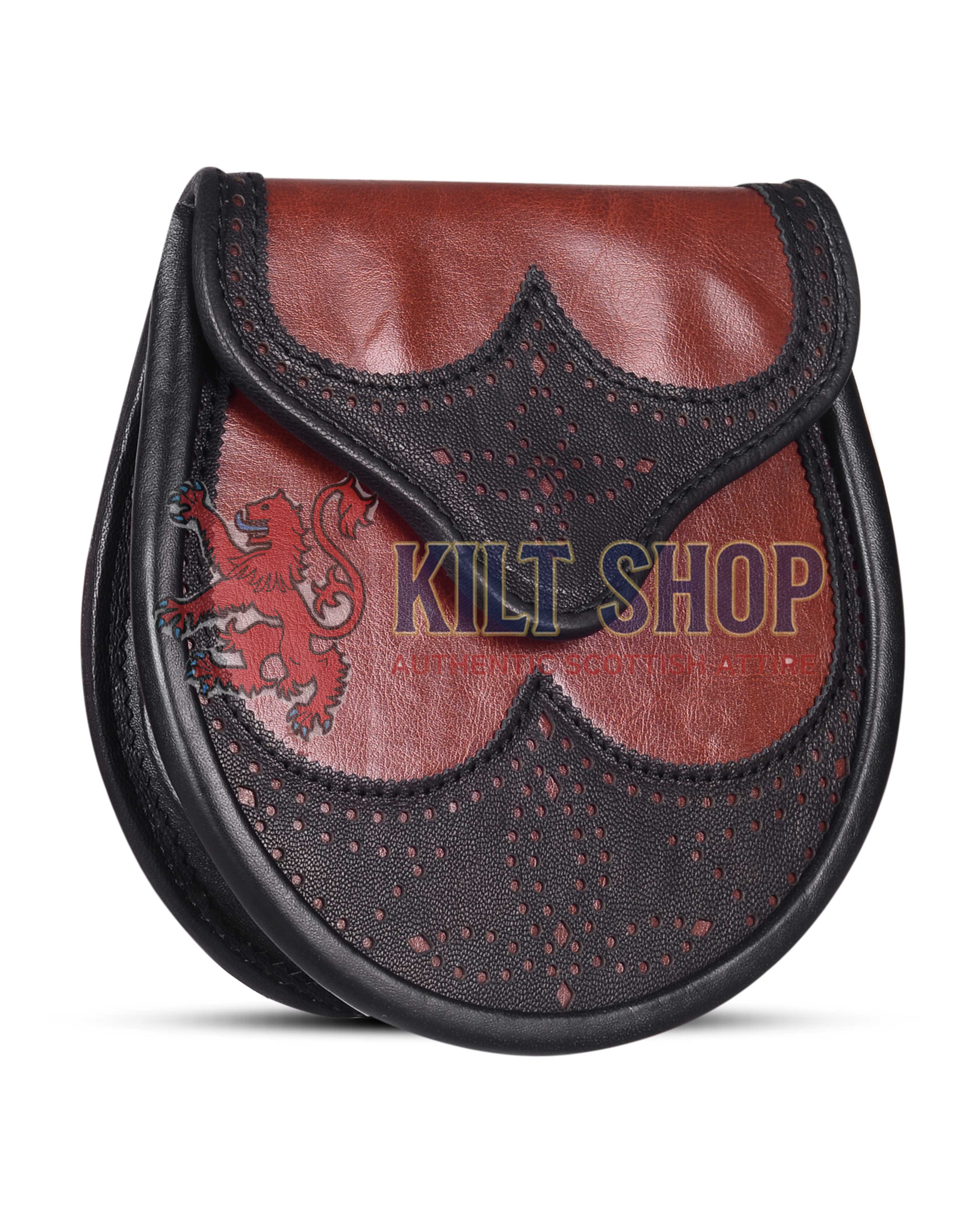 Red Black Two Tone Day Sporran