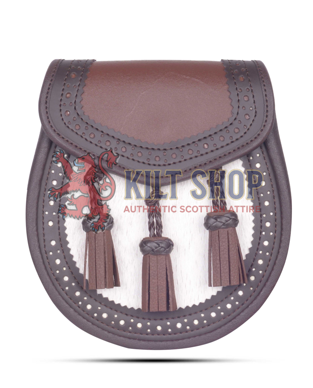 Brown White Hunting Sporran