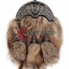Nickle Brushed Highland Cow Coyote Fur Full Dress Sporran