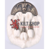 Brass Highland Cow White Rabbit Full Dress Sporran