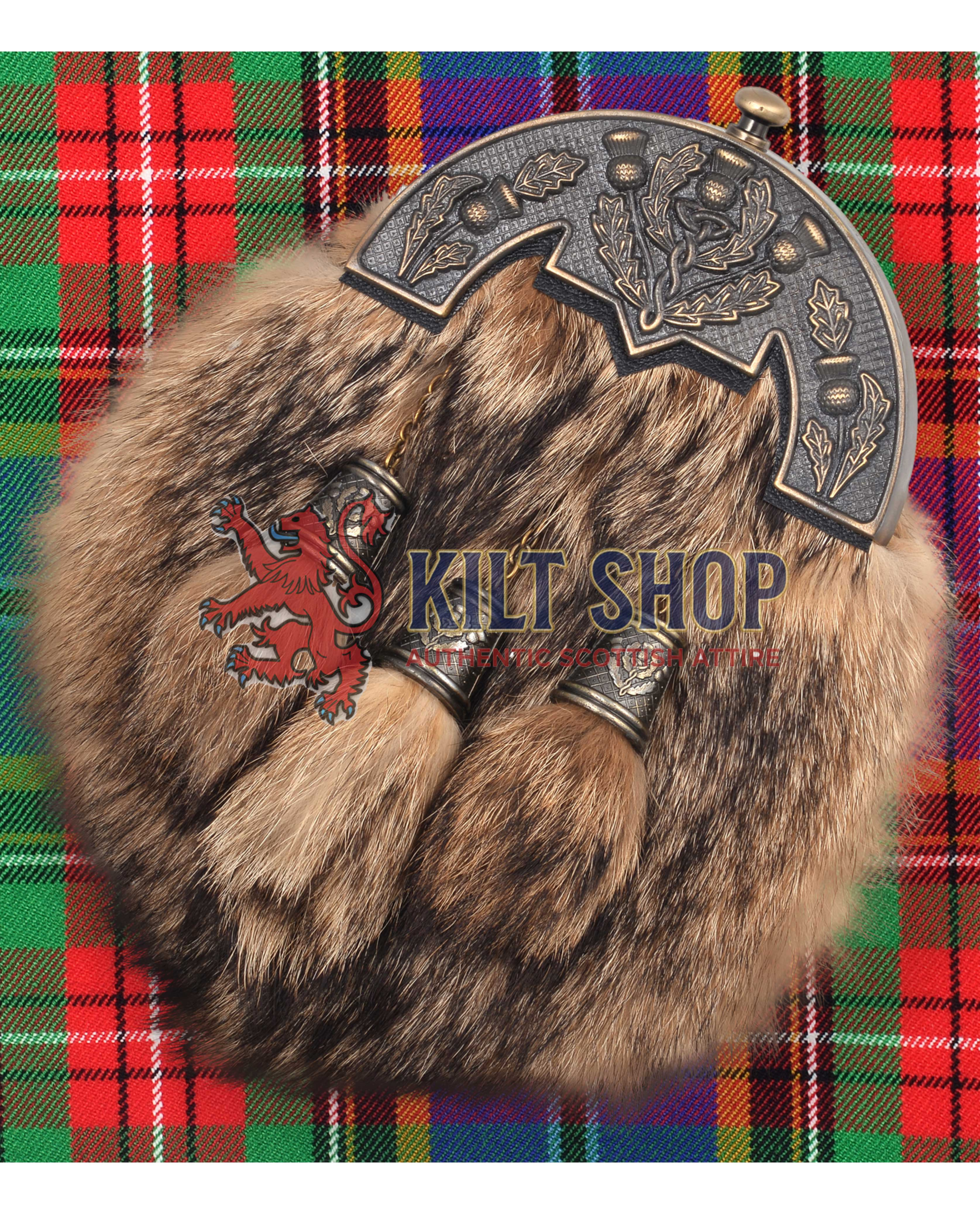 Premium Full Dress Sporrans with Tartan Backgrounds