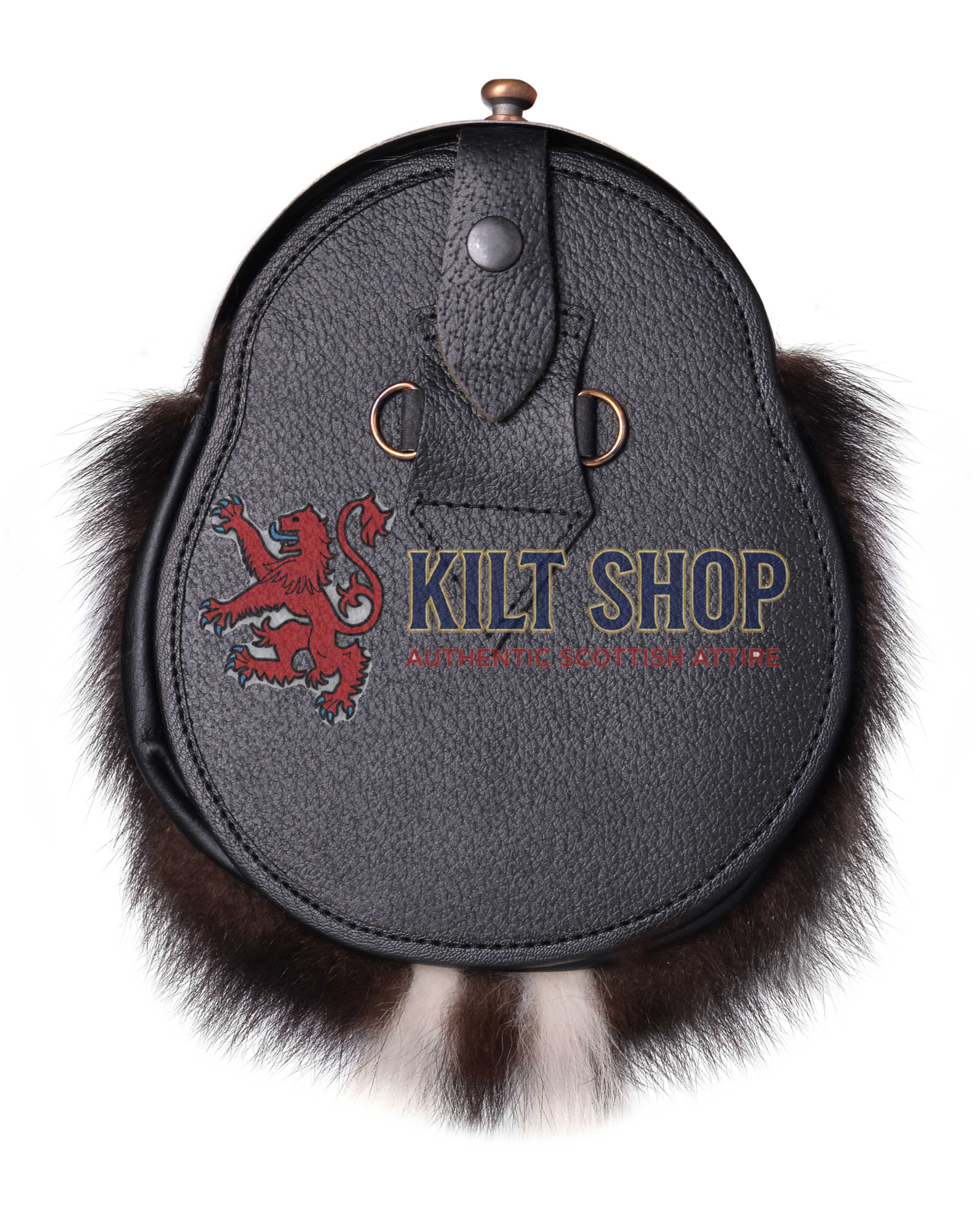 Bronze Thistle Skunk Fur Full Dress Sporran - Image 3