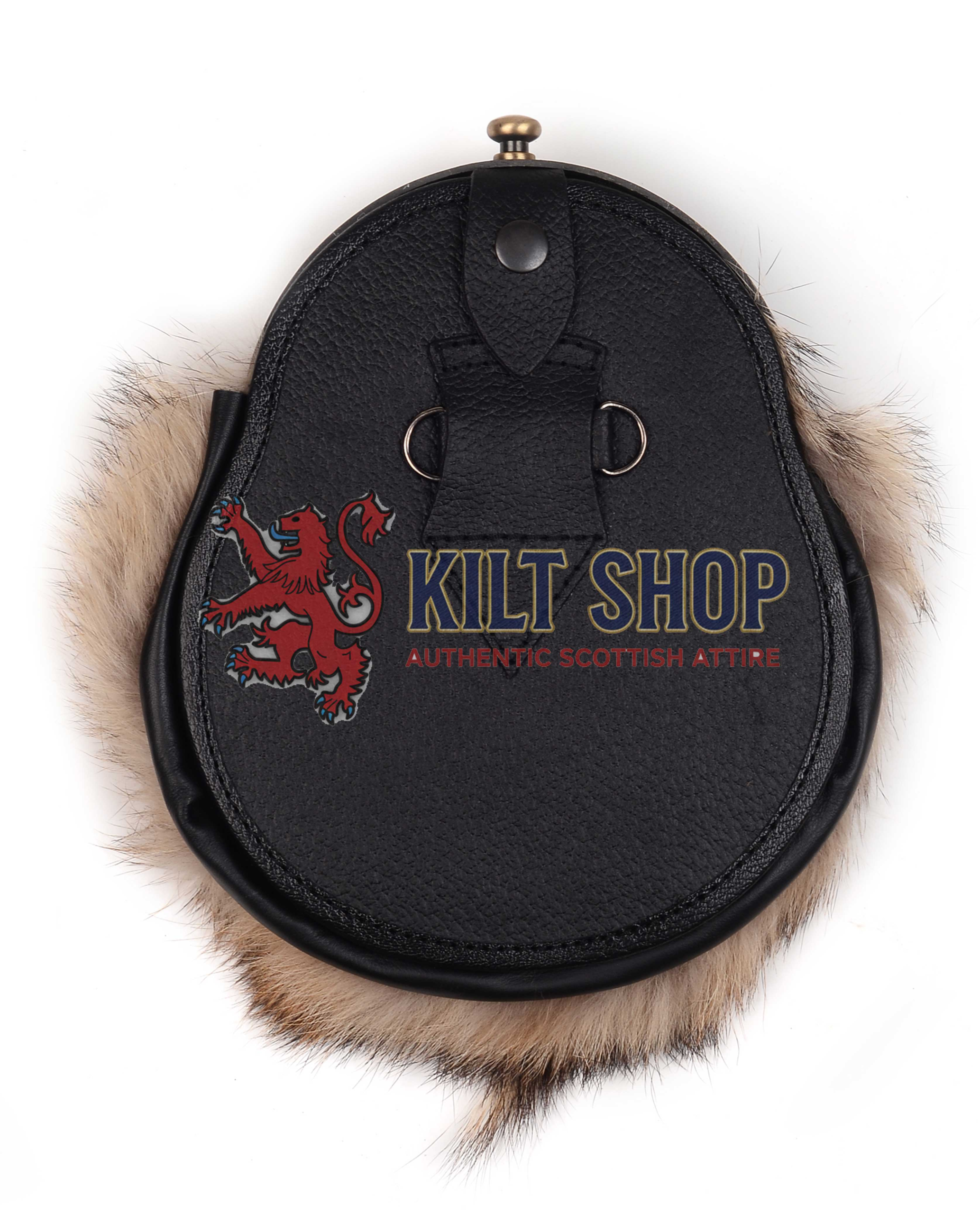 Full Dress Coyote Fur Brass Stag Head - Image 4