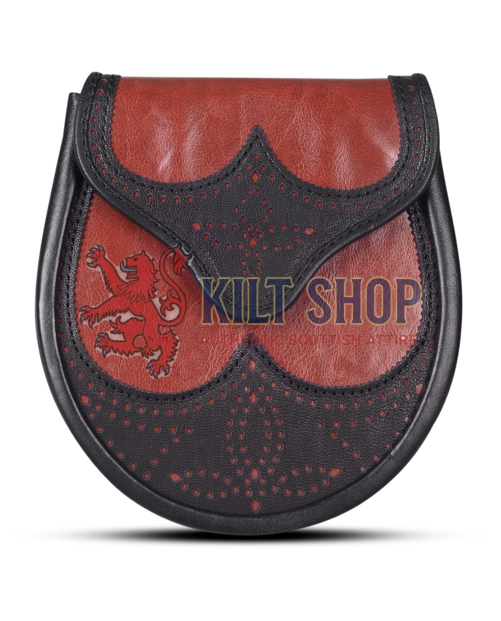 Red Black Two Tone Day Sporran
