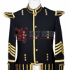 Black Gold Military Doublet Jacket