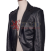 Black Leather Prince Charlie Jacket