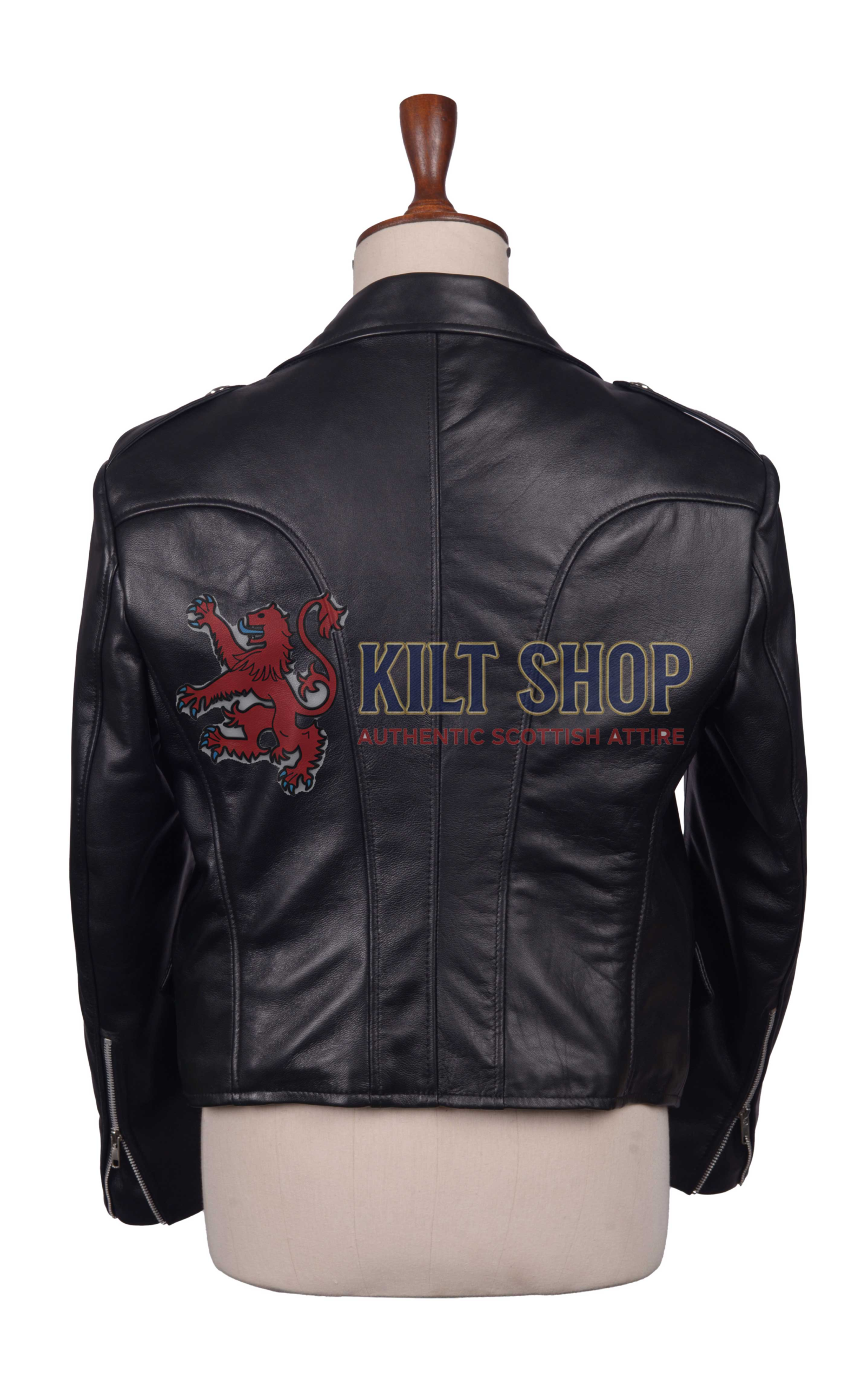 Black Leather Prince Charlie Jacket