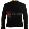 Black Velvet Military Gold Braided Jacket