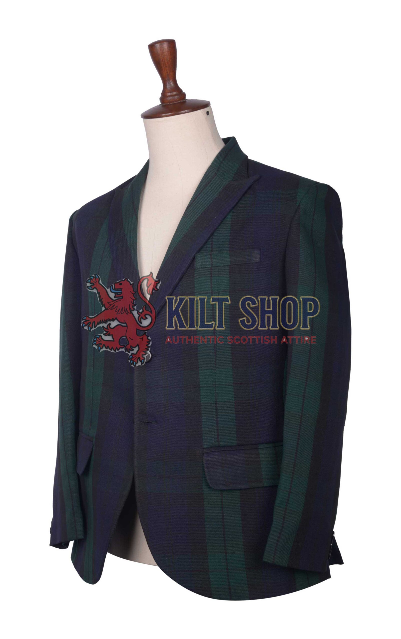 Black Watch Tartan Scottish Jacket - Image 3