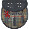 Men's Scottish Black Watch Weathered Tartan Sporran