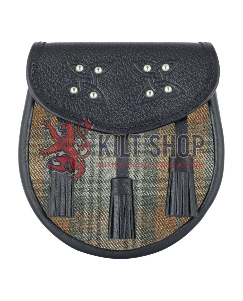 Men's Scottish Black Watch Weathered Tartan Sporran