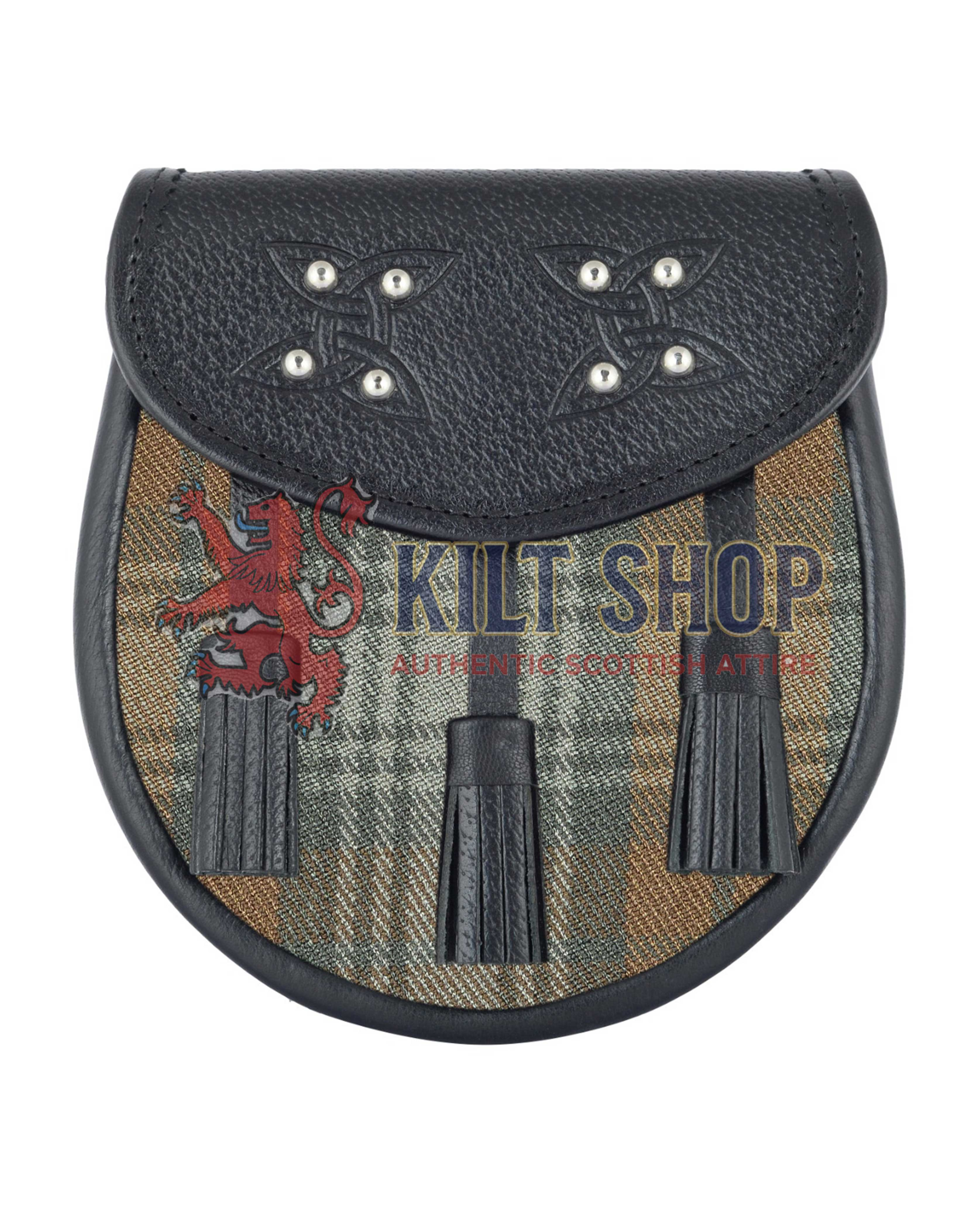 Men's Scottish Black Watch Weathered Tartan Sporran