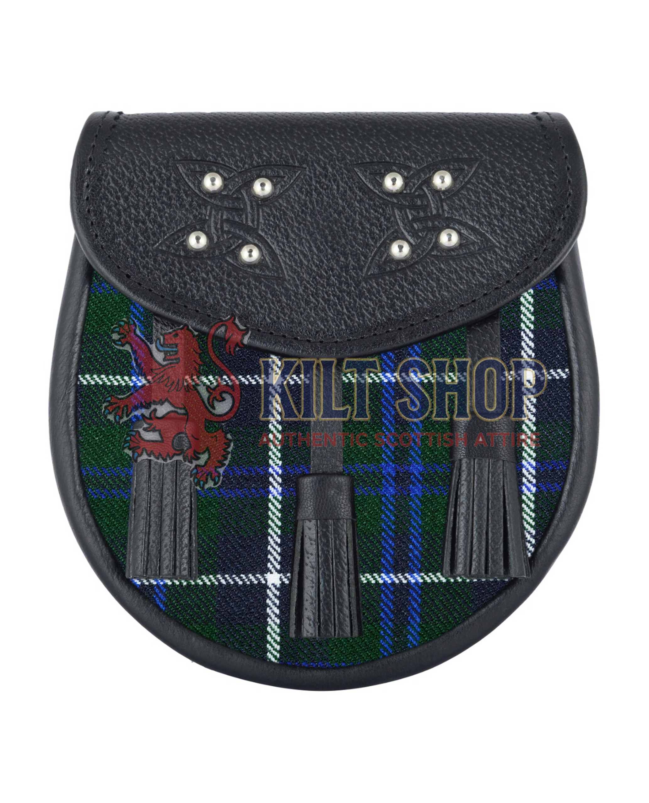 Men's Scottish Blue Douglas Tartan Sporran