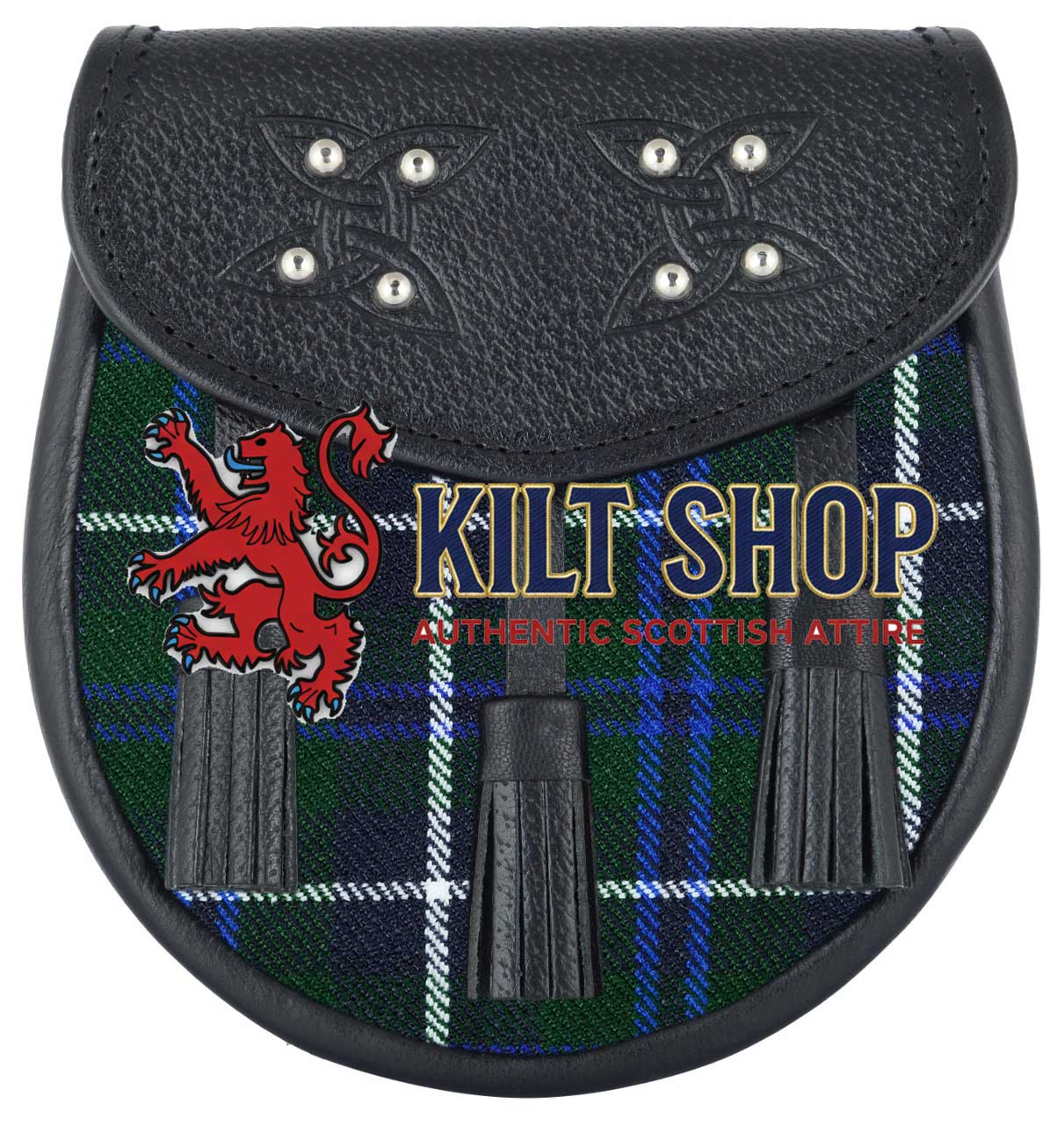 Men's Scottish Blue Douglas Tartan Sporran