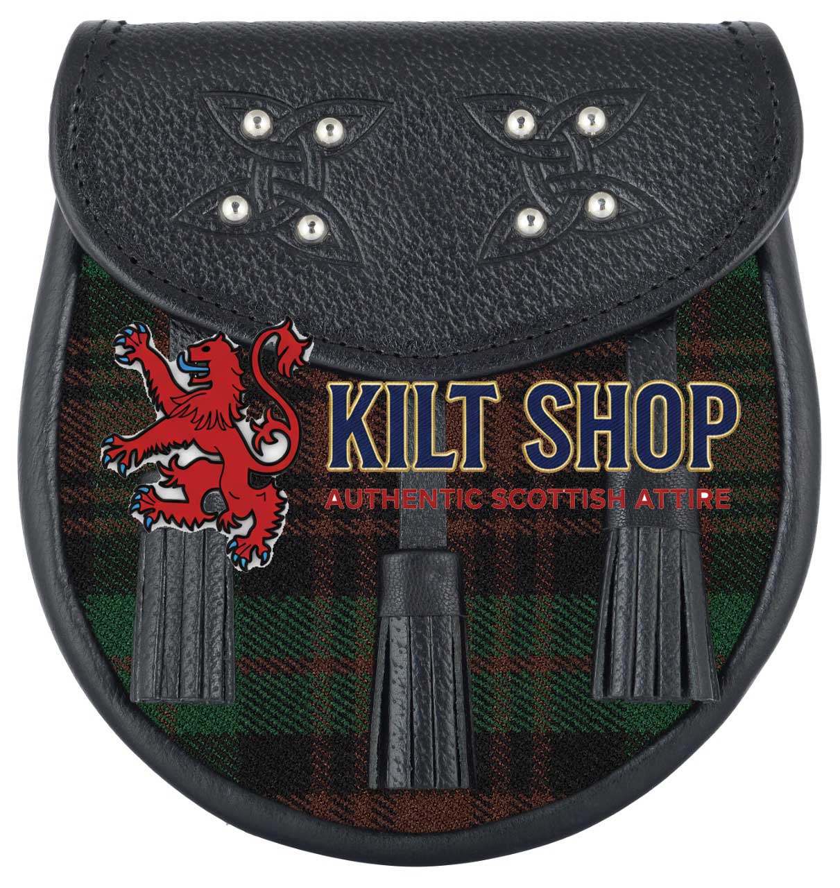 Men's Scottish Brown Watch Tartan Sporran