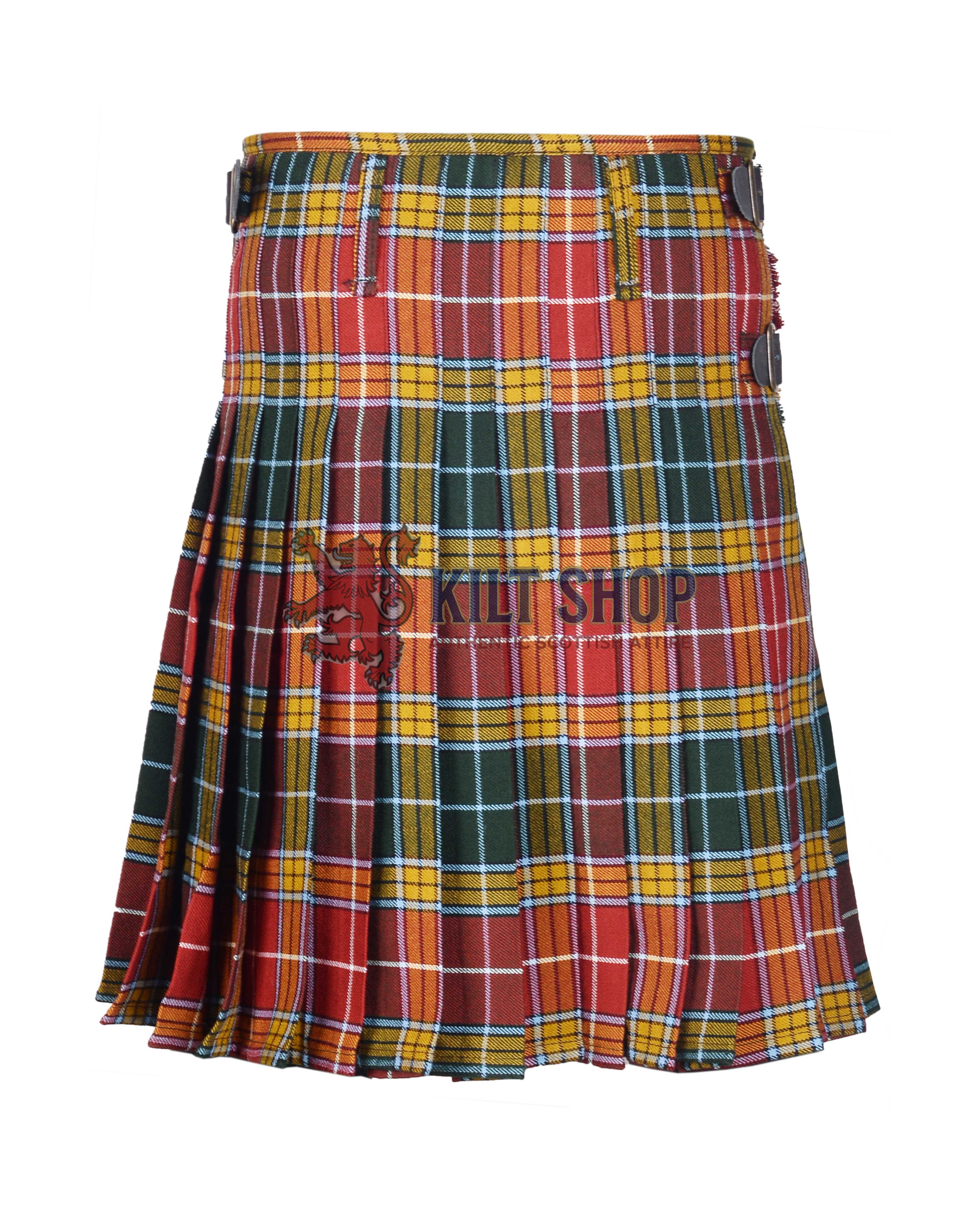 Buchanan Muted Tartan 8 Yard Kilt - Image 3