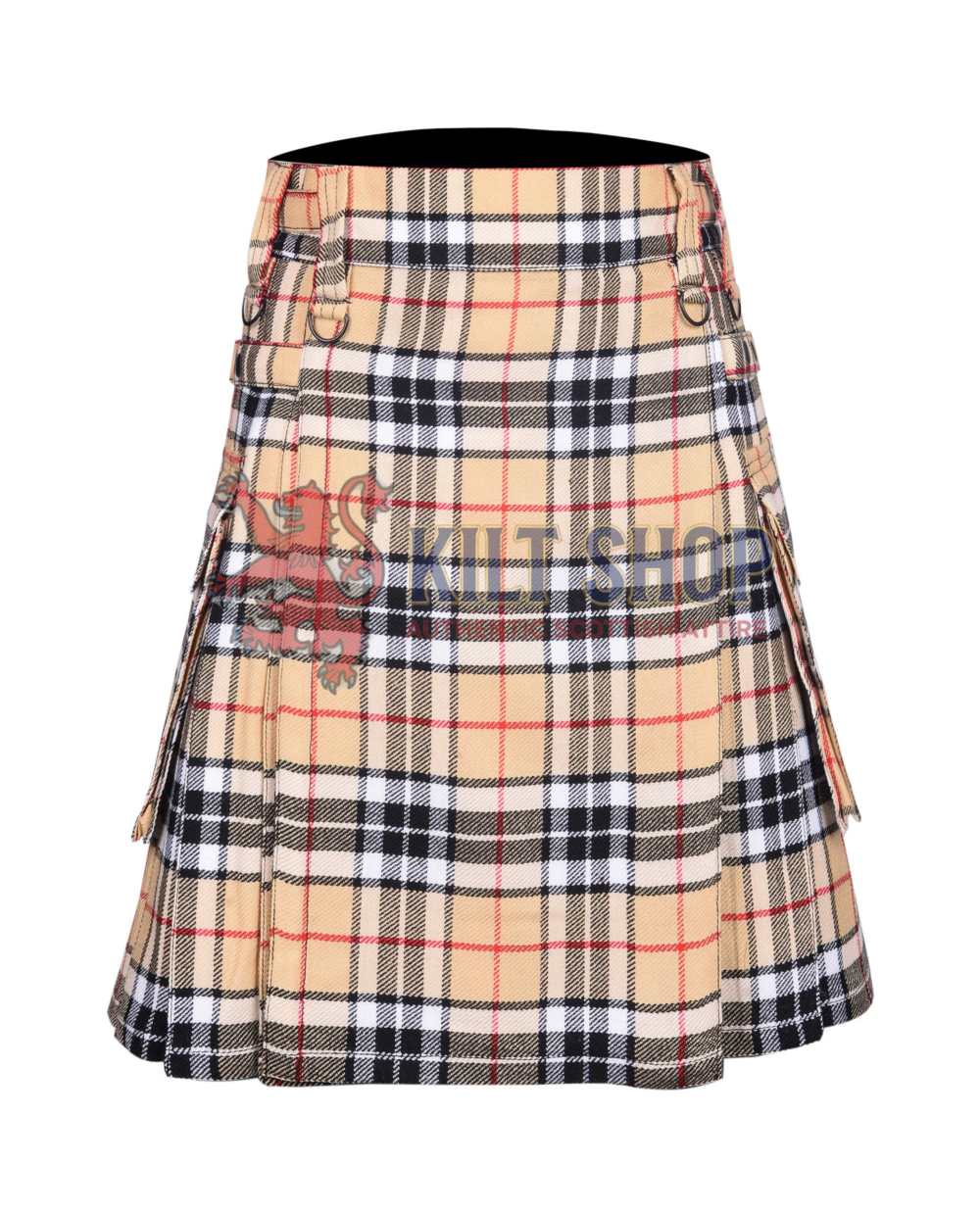 Camel of Thomson Tartan Utility Kilt