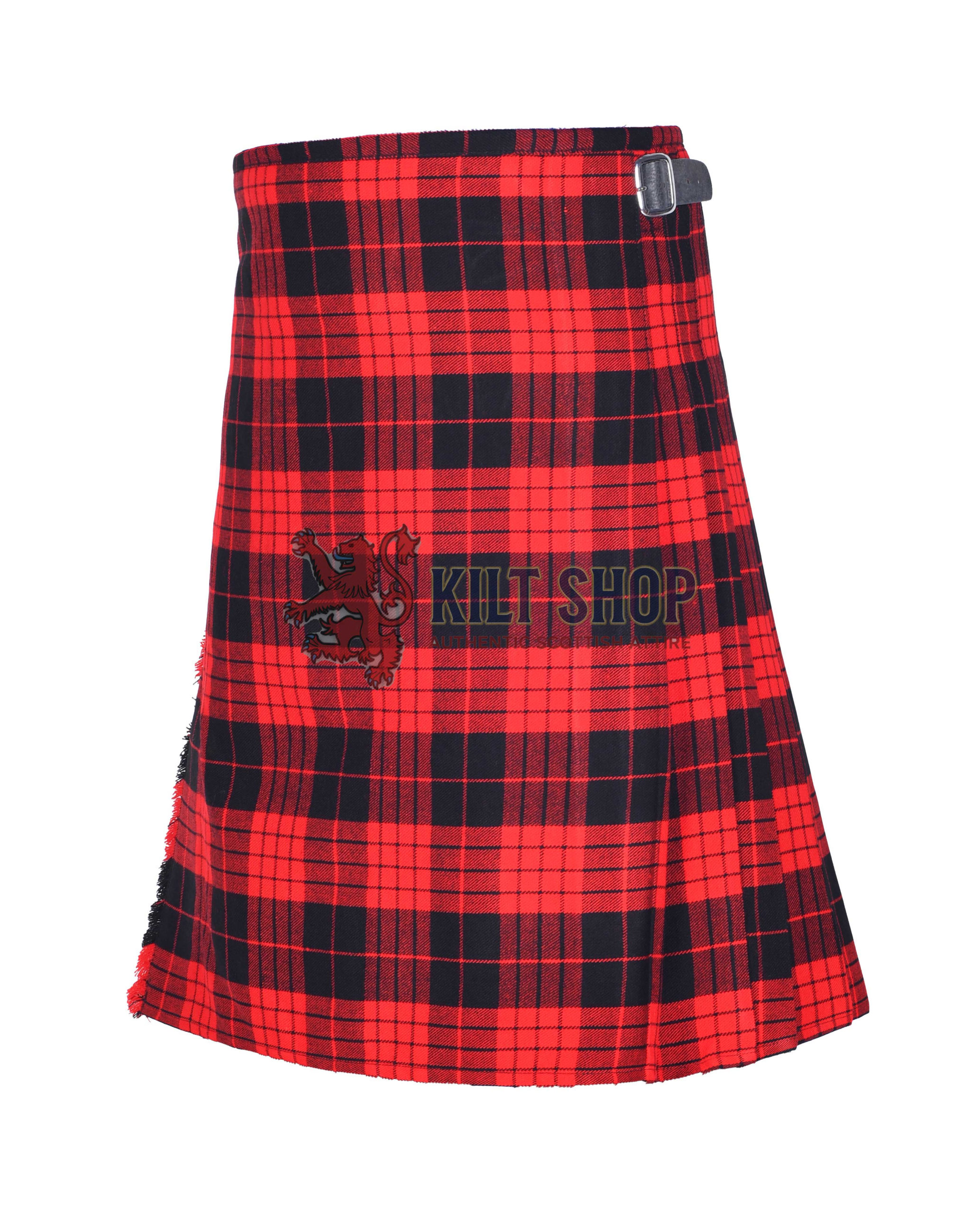 Cameron Black Tartan 8 Yard Kilt - Image 2