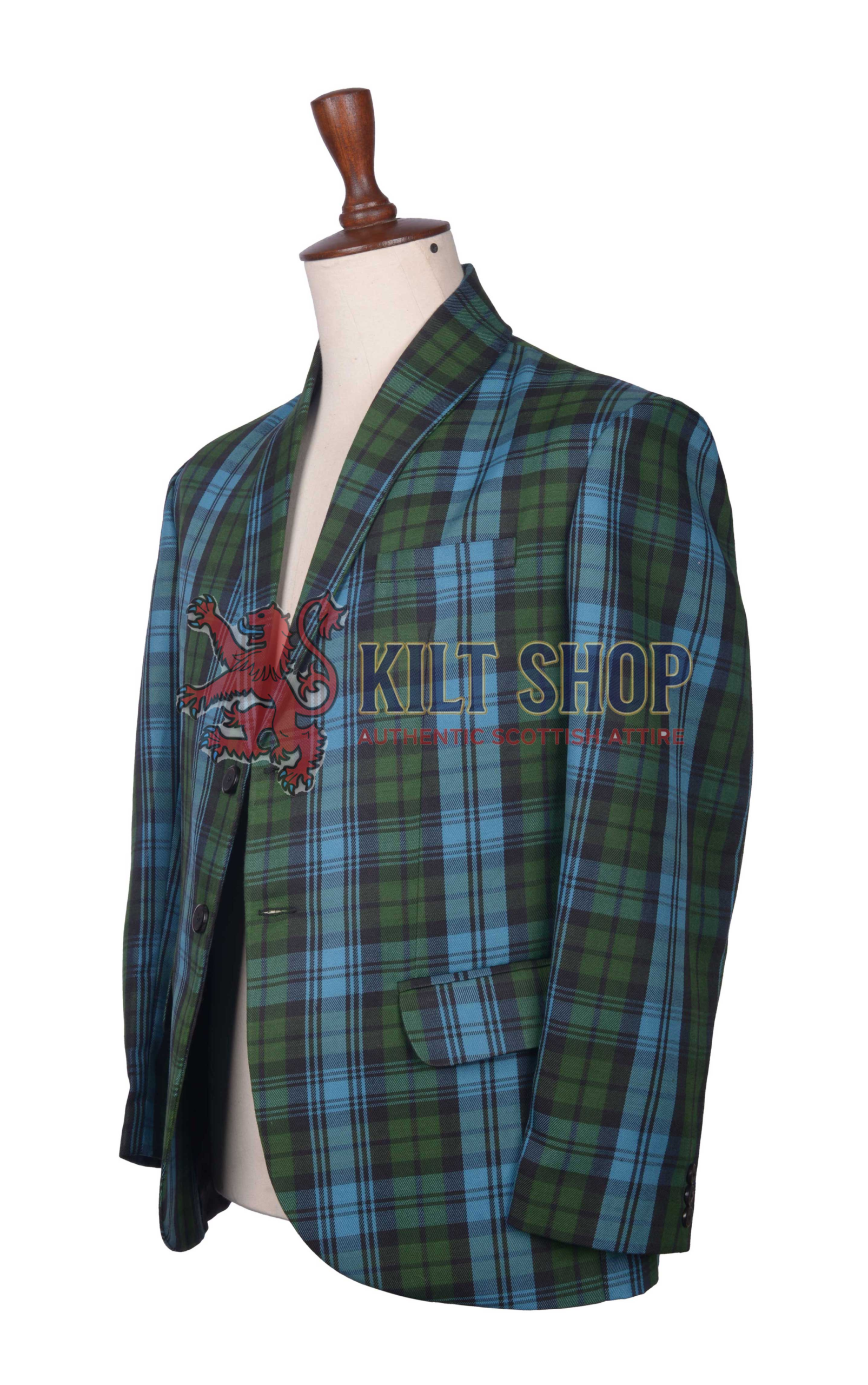 Campbell Ancient Tartan Scottish Jacket - Image 3