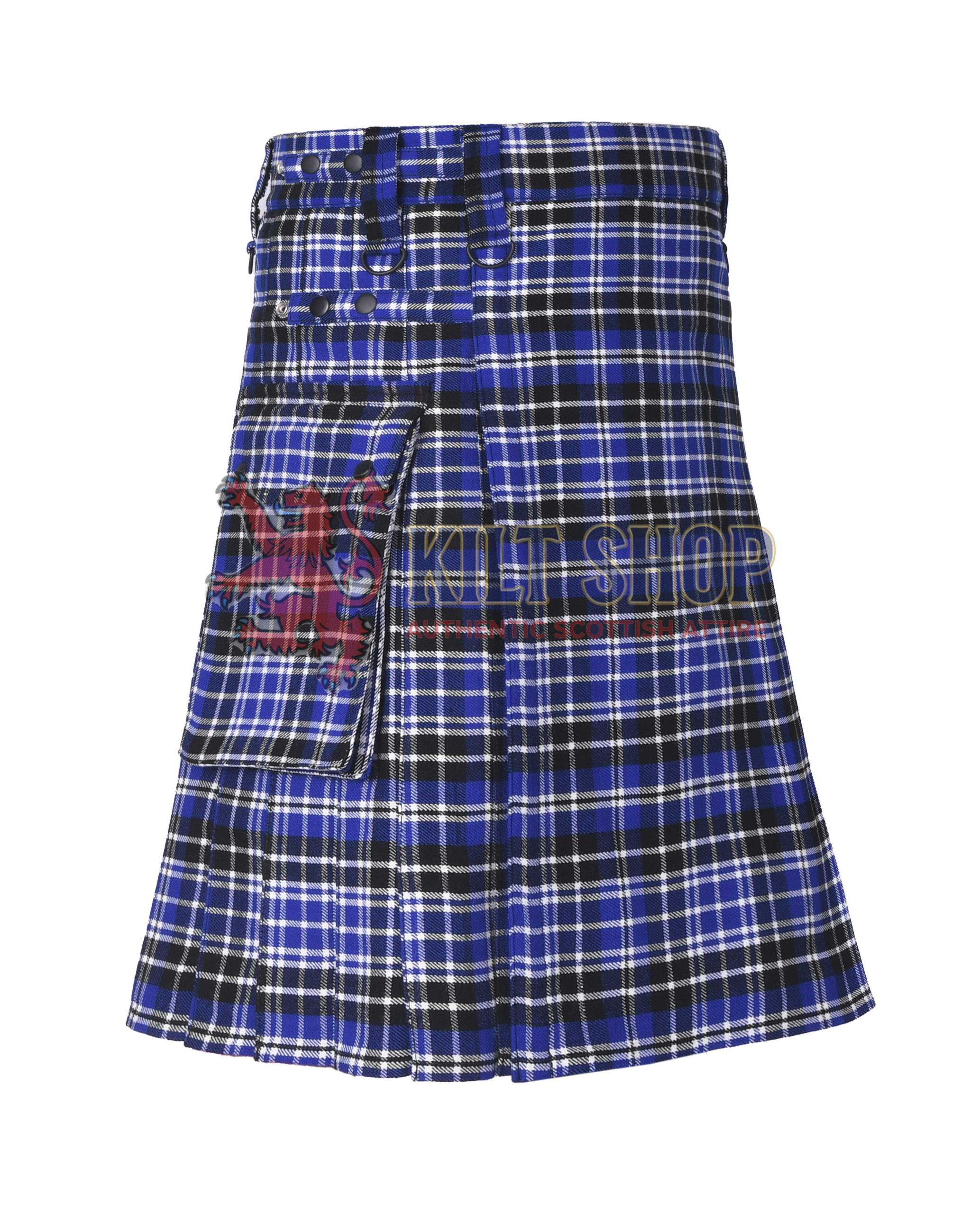 Clark Modern Tartan Utility Kilt - Image 2