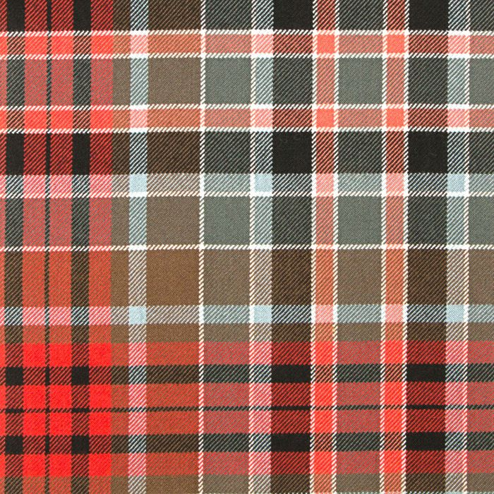 Gordon Red Weathered Tartan Fabric
