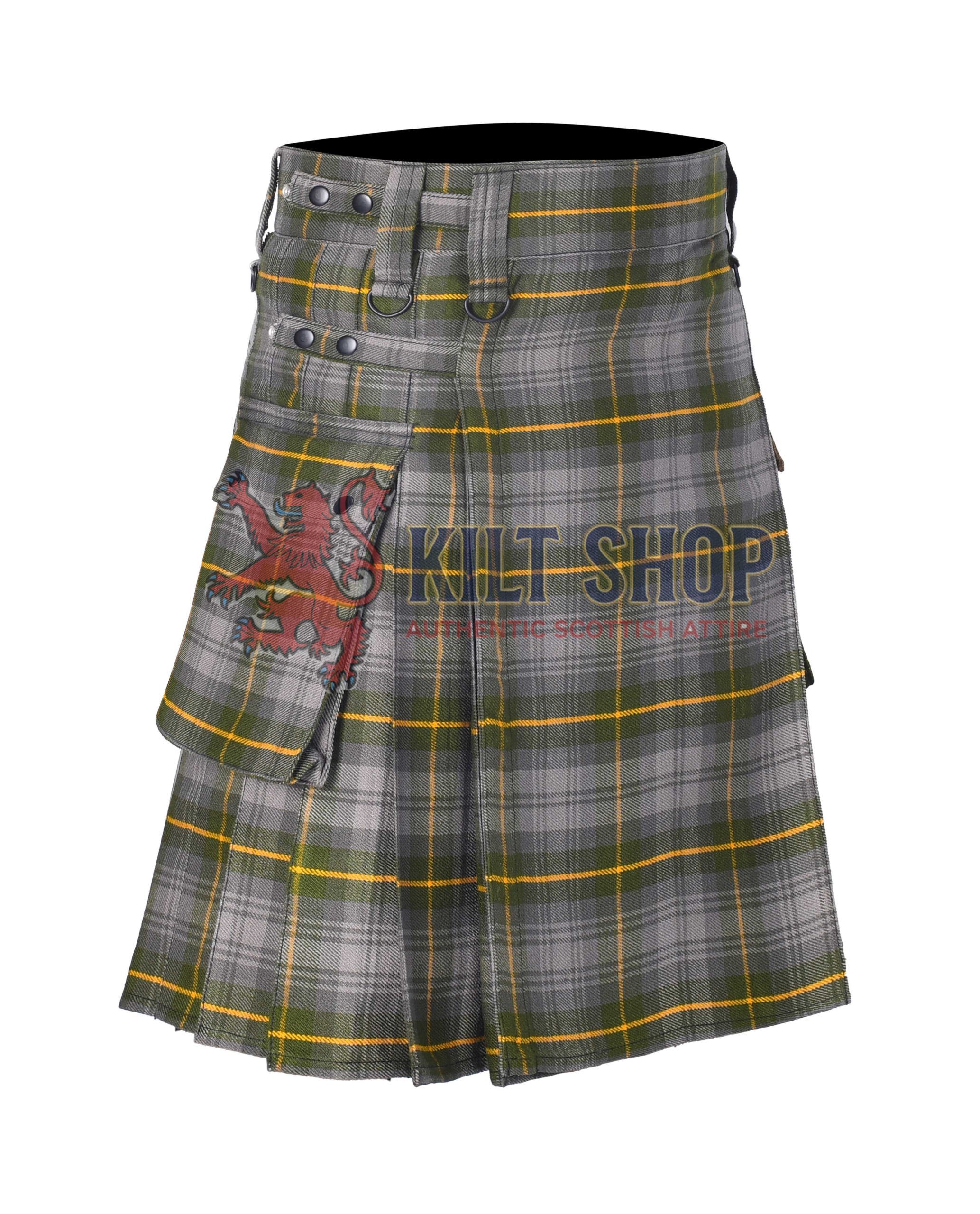 Gordon Weathered Ancient Tartan Utility Kilt - Image 2