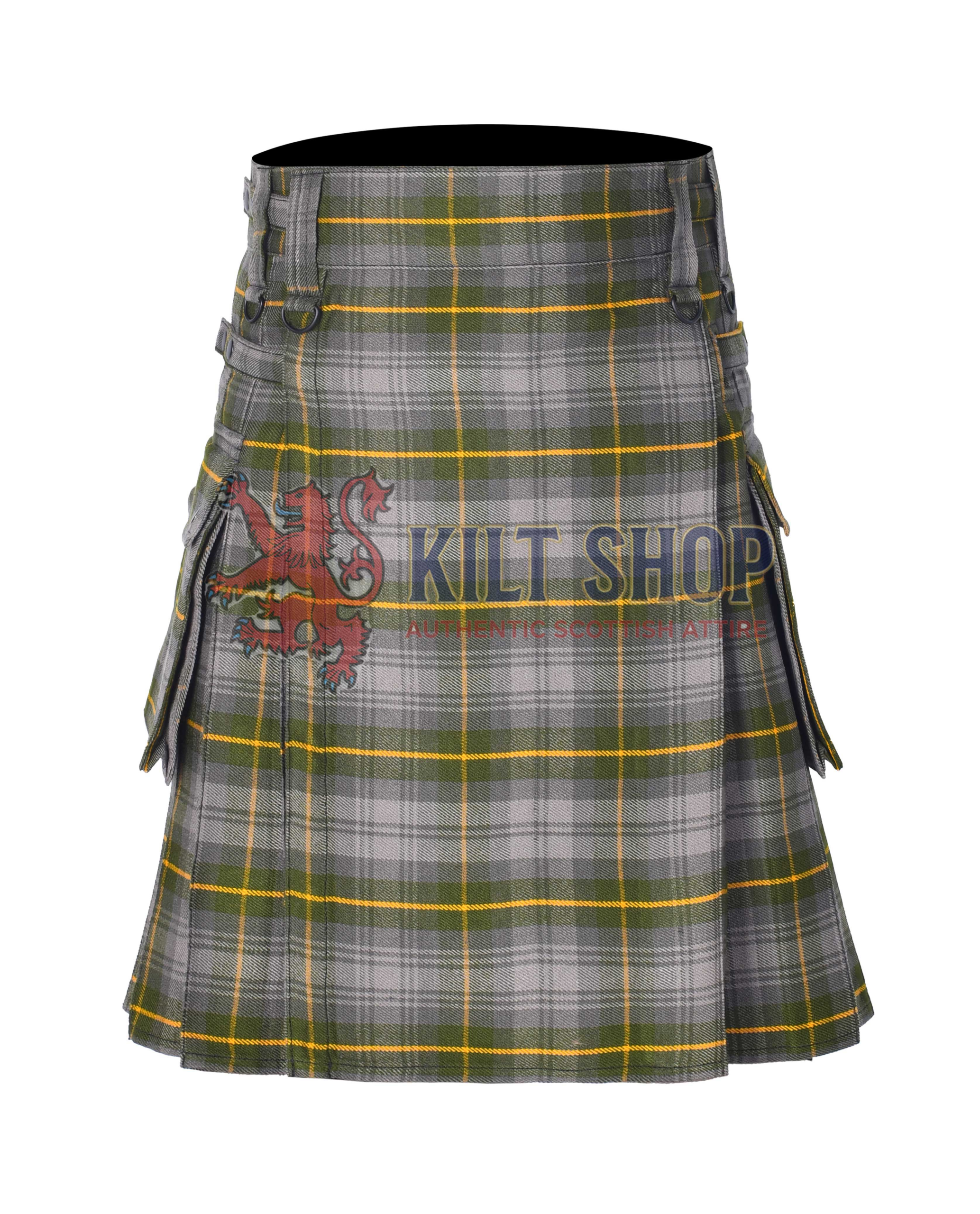 Gordon Weathered Ancient Tartan Utility Kilt