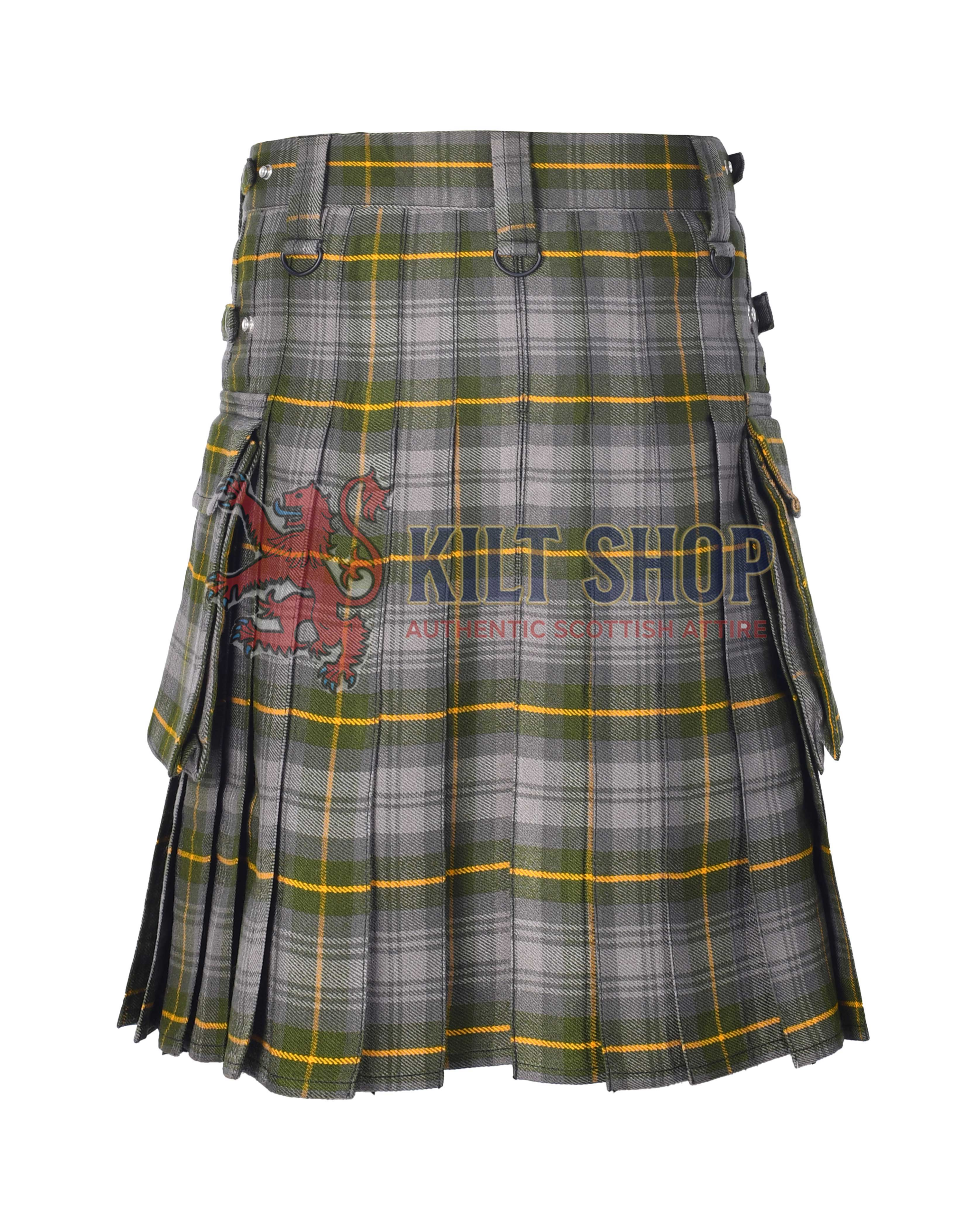 Gordon Weathered Ancient Tartan Utility Kilt - Image 4