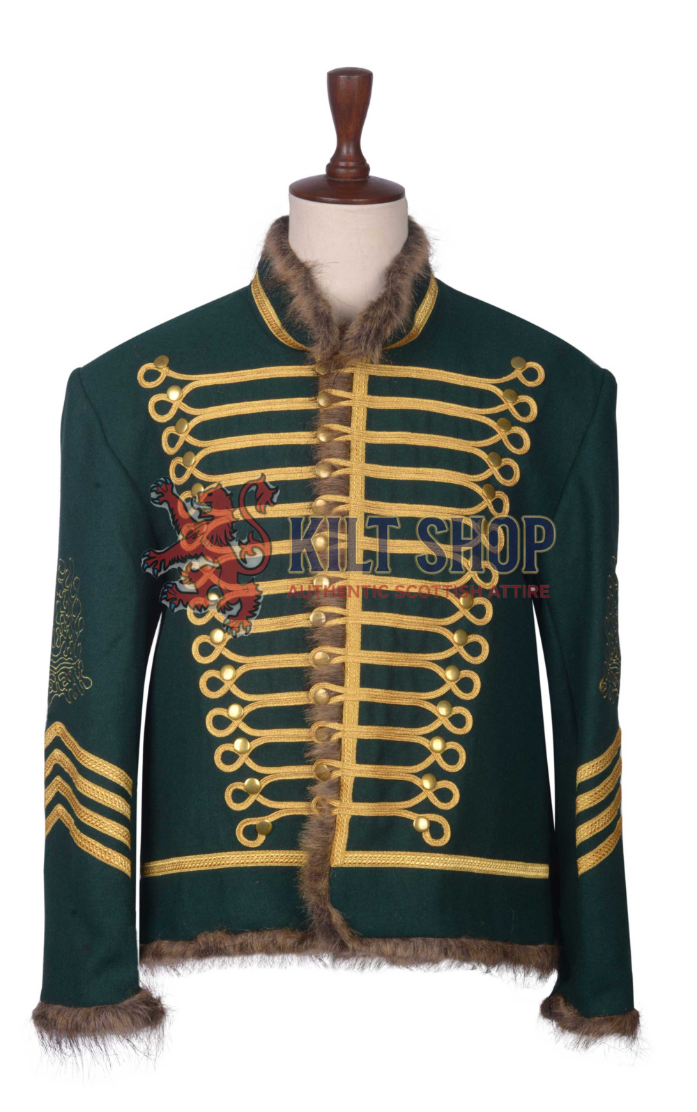 Green Gold Military Doublet Jacket