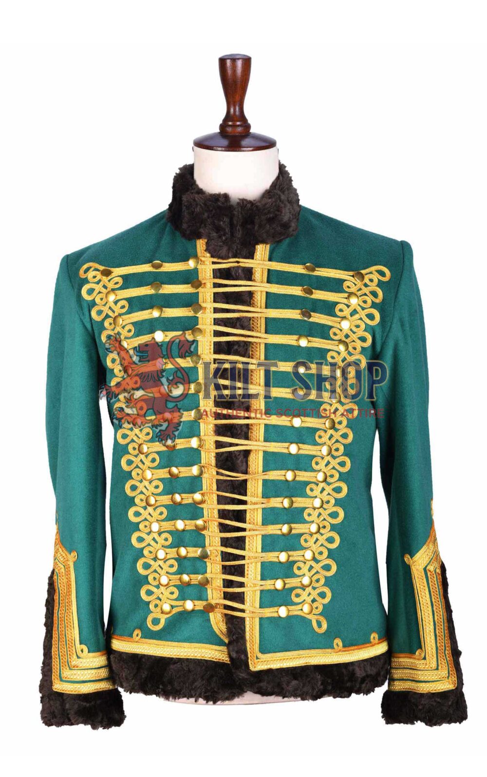 Green Gold Military Doublet Jacket