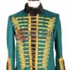 Green Gold Military Doublet Jacket
