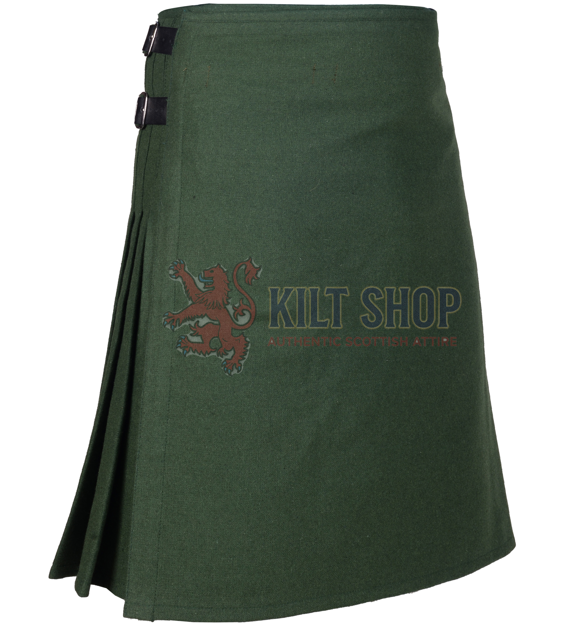 Green Wool 8 Yard Kilt - Image 2