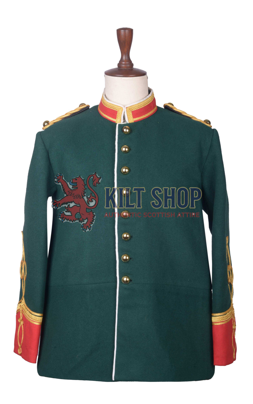 Green Wool Military War Jacket