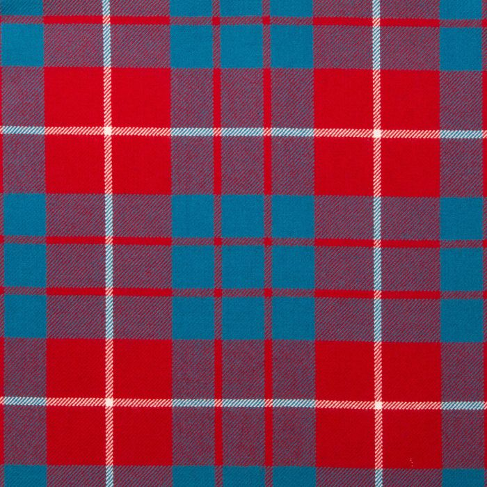Hamilton Red Modern Tartan Fabric
