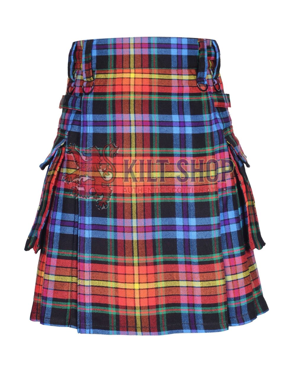 LGBTQ Pride Tartan Utility Kilt