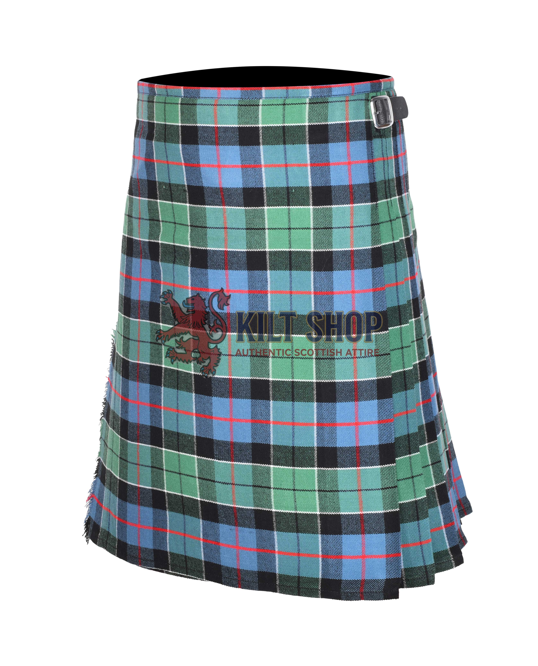 Leslie Green Tartan 8 Yard Kilt - Image 3