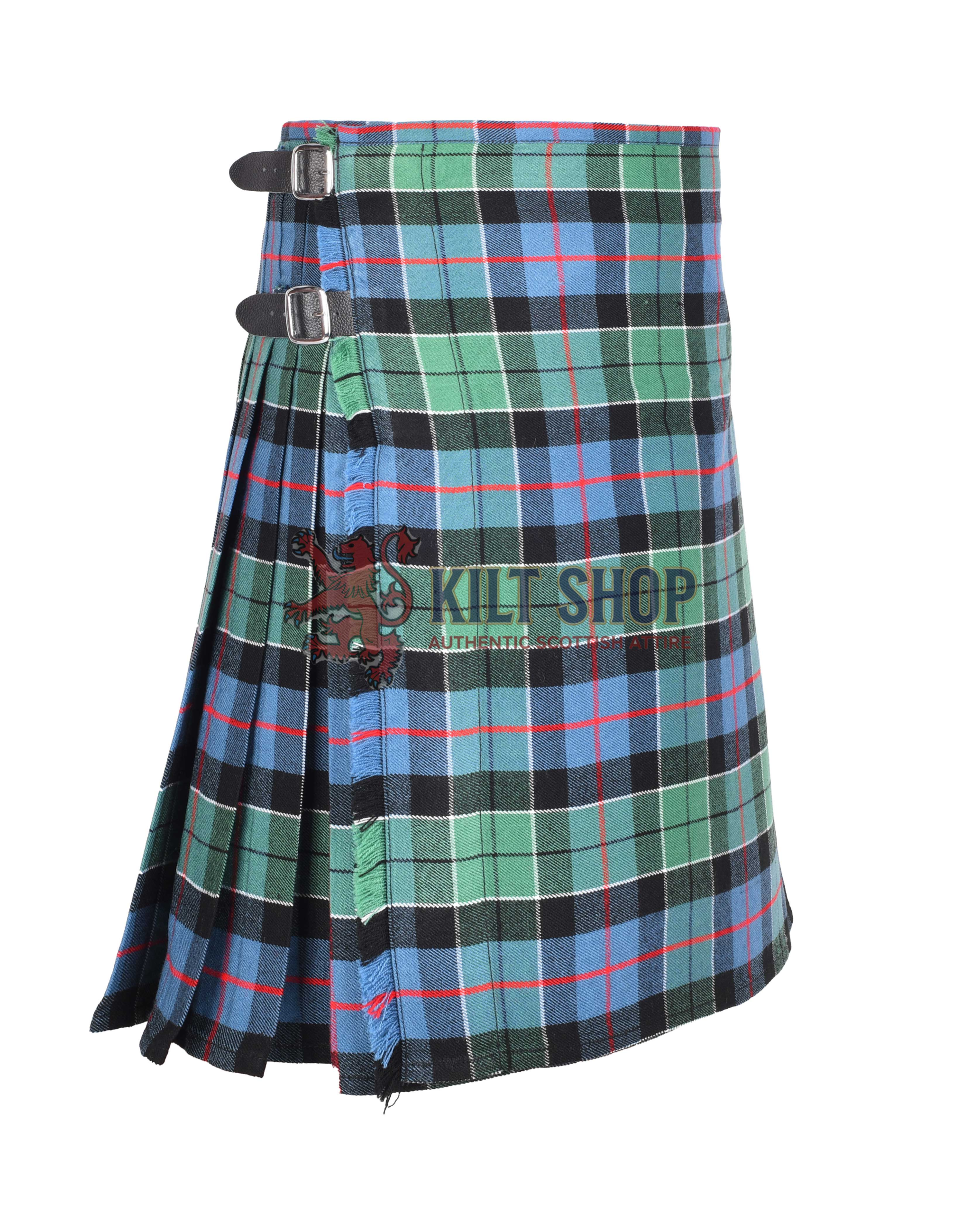 Leslie Green Tartan 8 Yard Kilt - Image 2