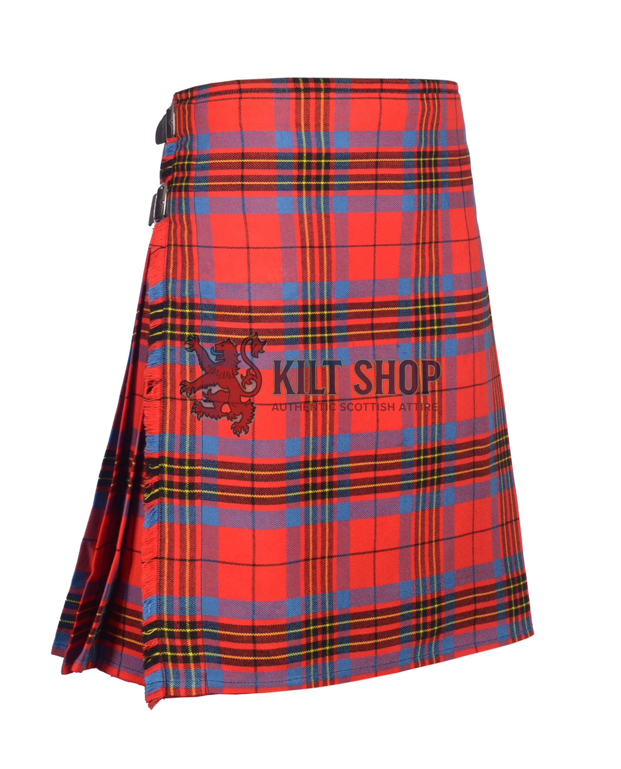 Leslie Red Ancient Tartan 8 Yard Kilt - Image 2
