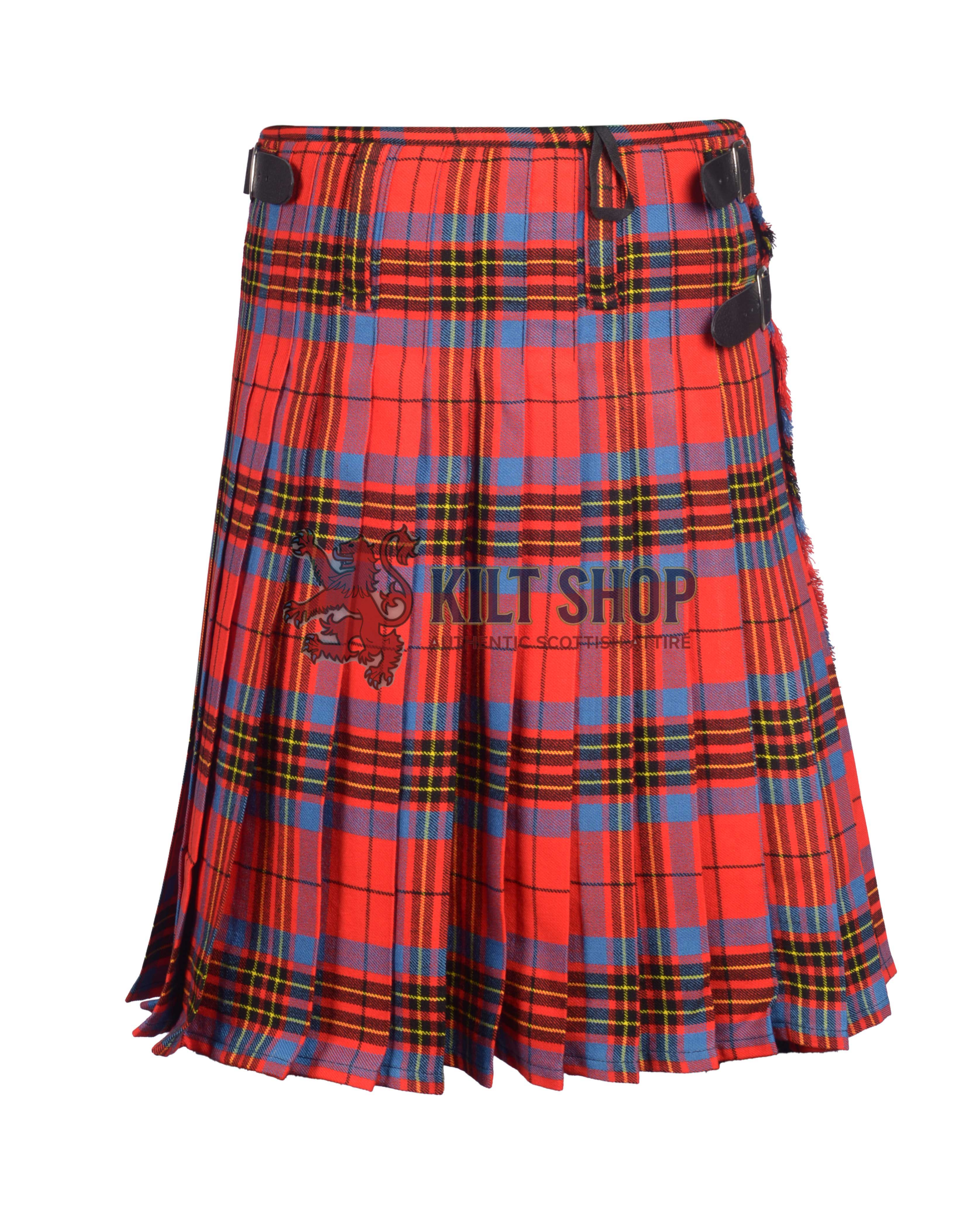 Leslie Red Ancient Tartan 8 Yard Kilt