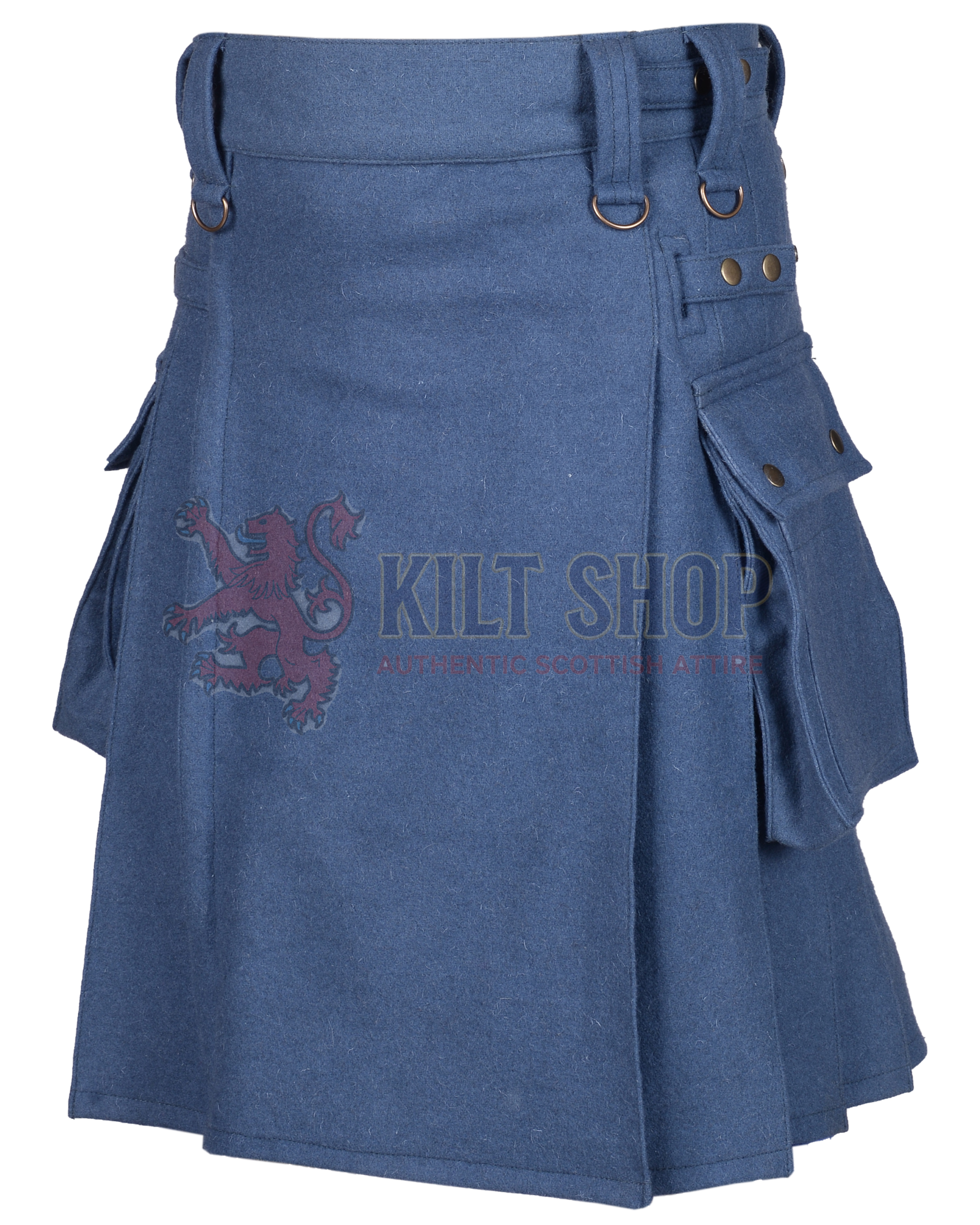 Lovat Blue Wool Kilt - Image 3