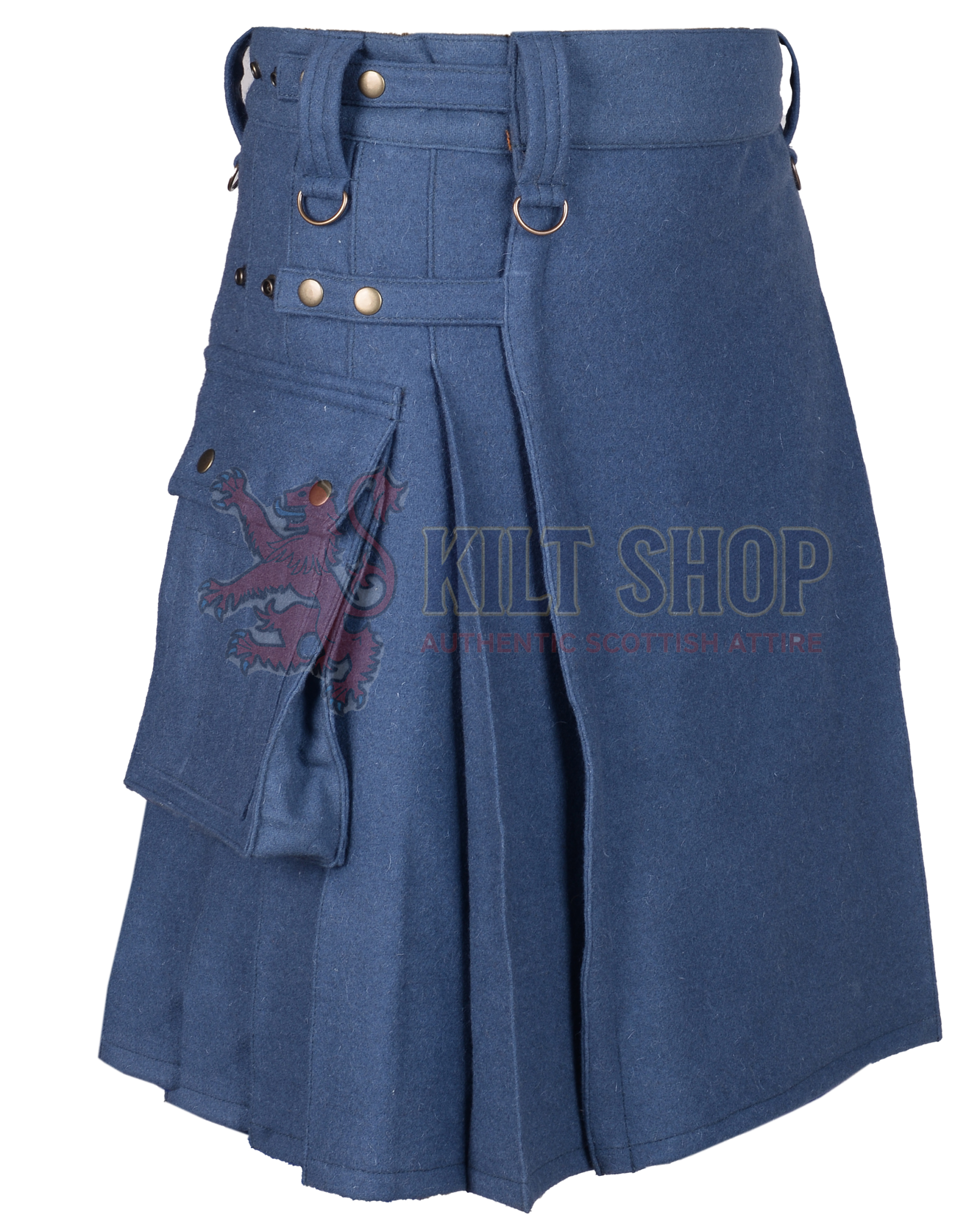Lovat Blue Wool Kilt - Image 2